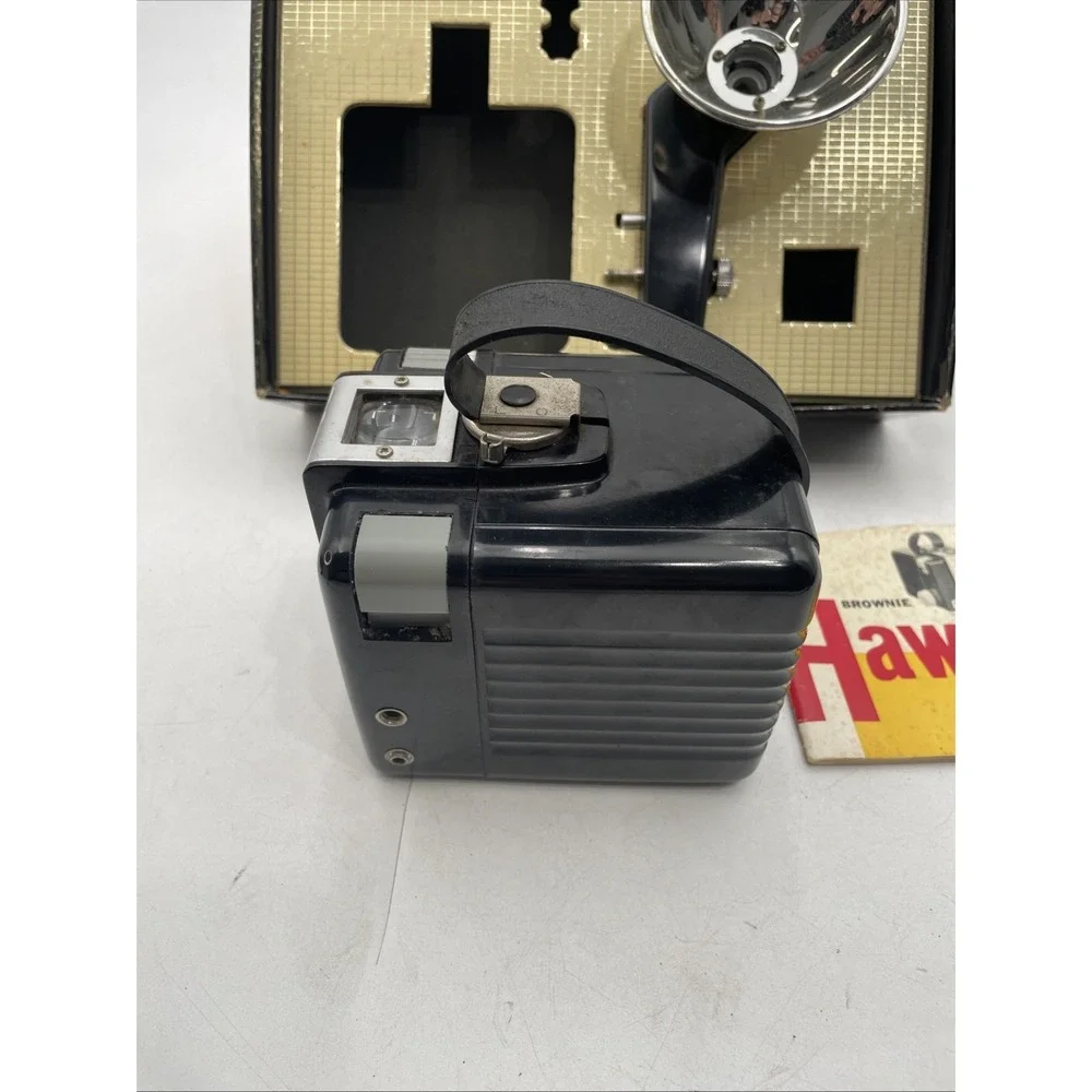 Vtg Kodak Brownie Hawkeye Outfit Camera w/Original Box w/Flash  Excellent Cond